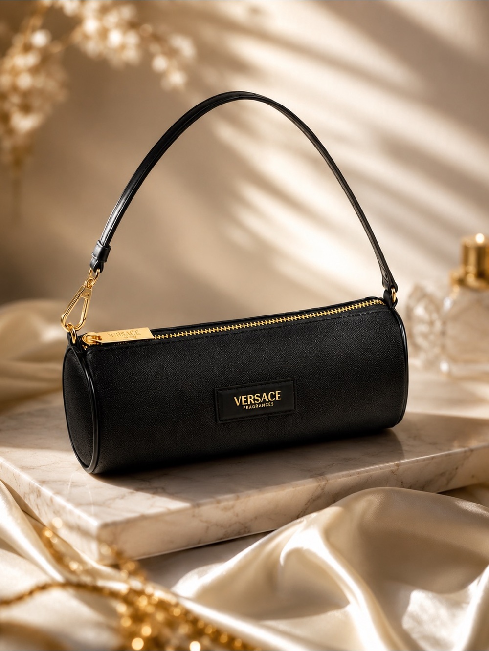Versace Women’s Round Cosmetic Case